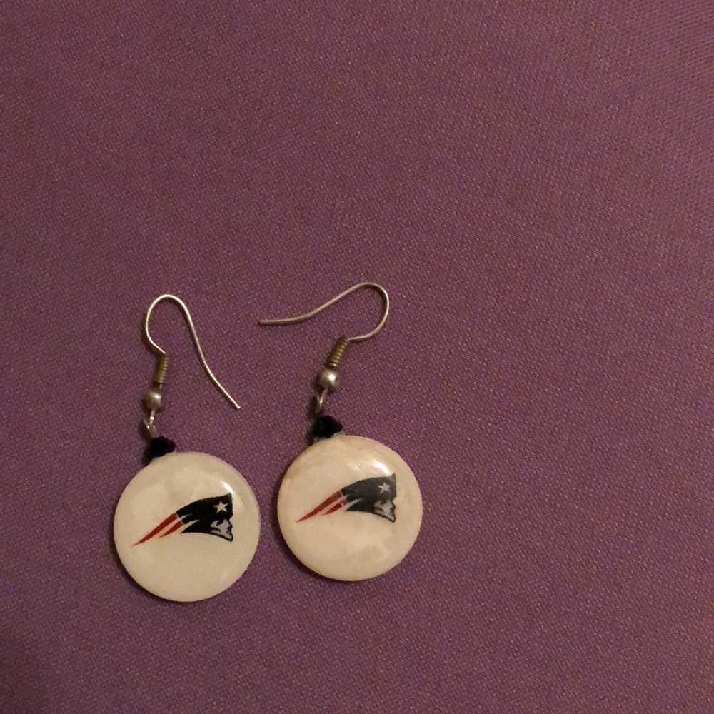 Patriots earrings